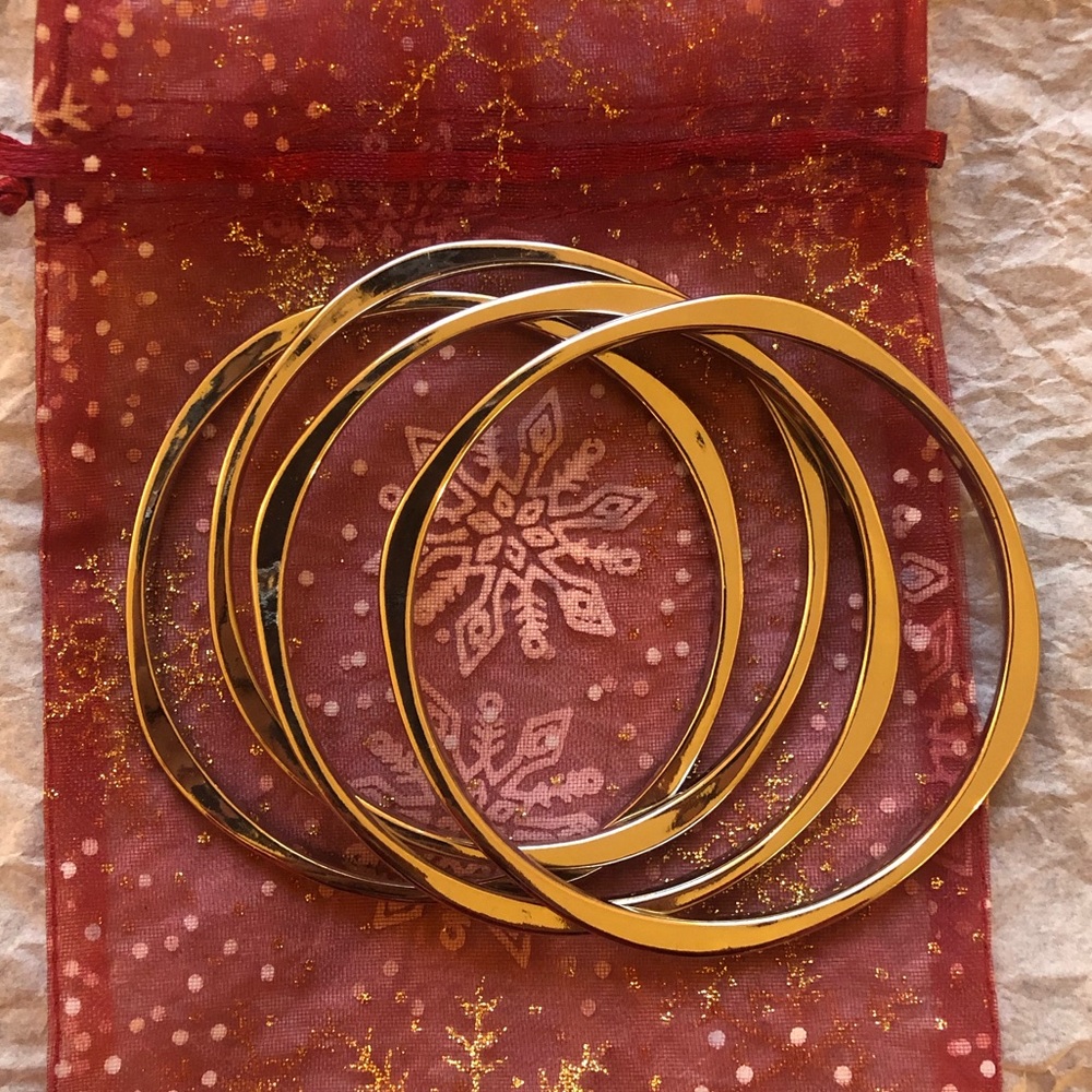 Set of Four Metal Bangles